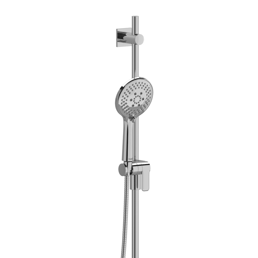 Hand Shower Set with Square Escutcheon in Chrome