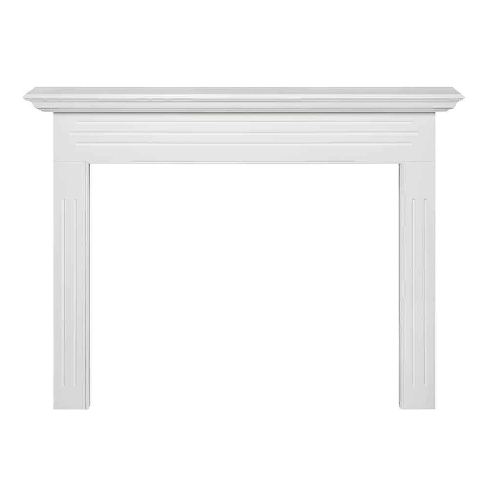 The Newport 48" Fireplace Mantel MDF White Paint