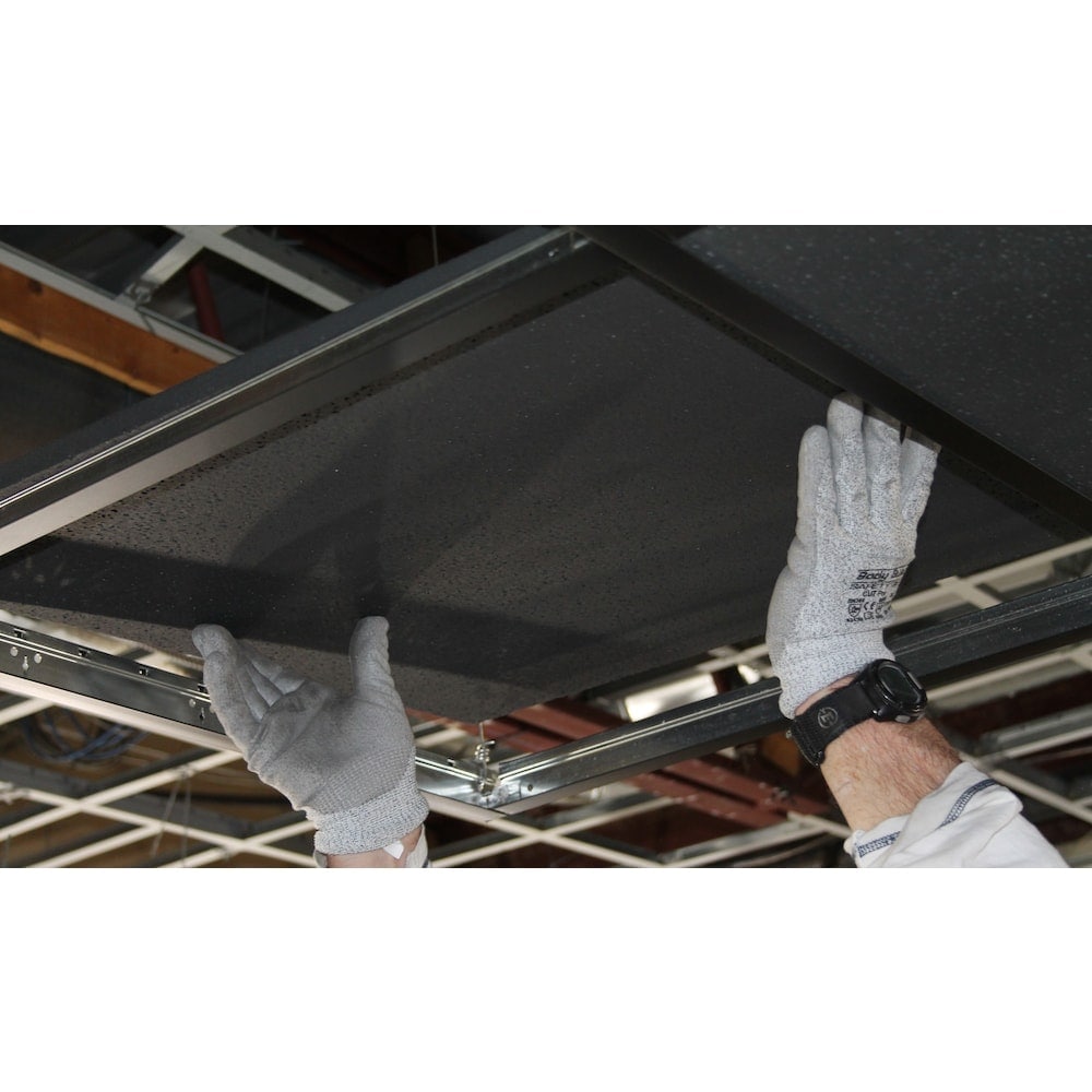 2 ft. x 2 ft. Radar 2210 Black Lay-in Ceiling Tile (Sold by Case - Pack of 16)