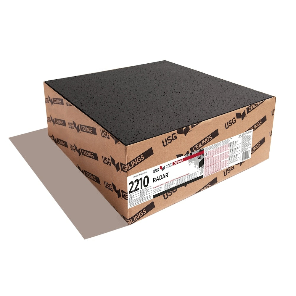 2 ft. x 2 ft. Radar 2210 Black Lay-in Ceiling Tile (Sold by Case - Pack of 16)