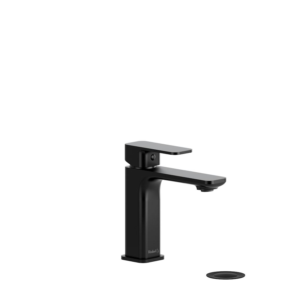 Robinet de lavabo monotrou Equinox avec drain en noir