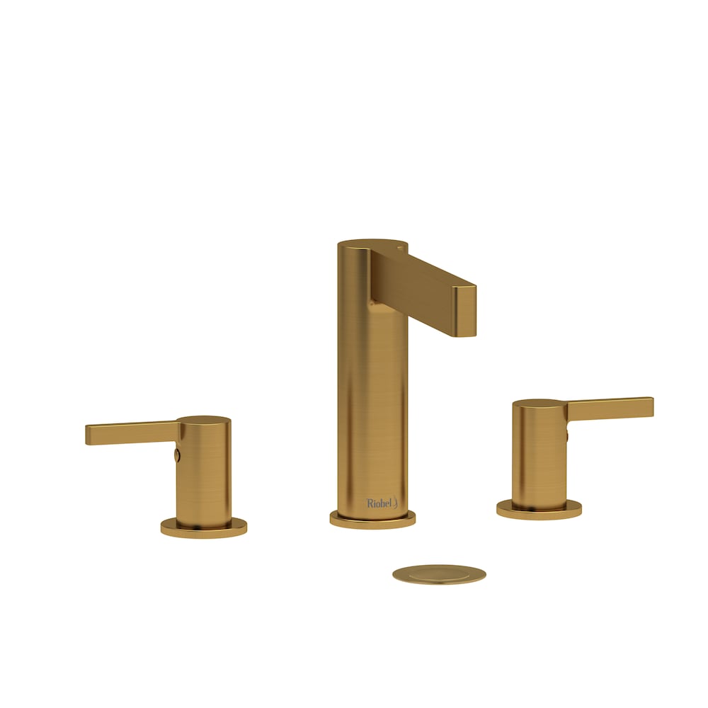 Paradox Widespread Lavatory Faucet in Brushed Gold