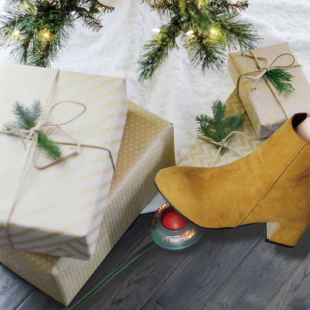 6 ft. 16 Gauge 13 Amps Indoor Light Duty 3-Outlet Extension Cord with Footswitch, Green