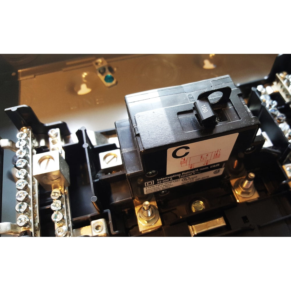 100 Amp, 24 Spaces 48 Circuits Maximum QwikPak Panel Package with Breakers | QP24100 Replacement