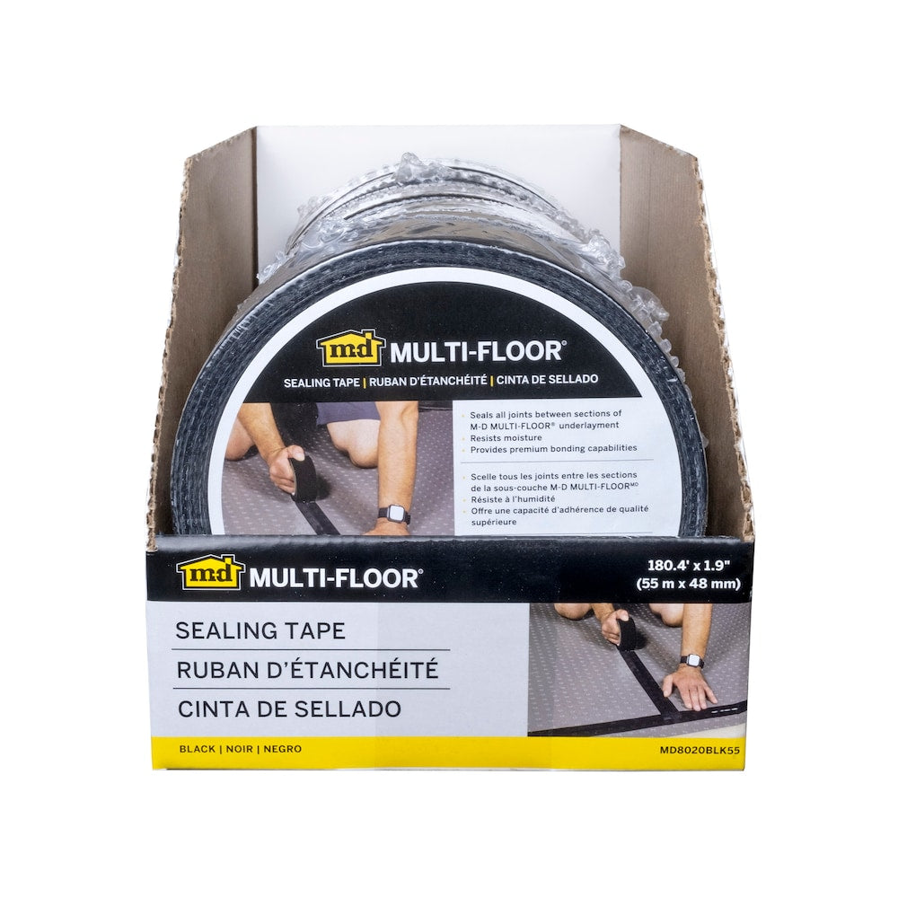 M-D Multi-Floor Sealing Tape - Black - 180.4' (55 m) x 1.9" (48mm)