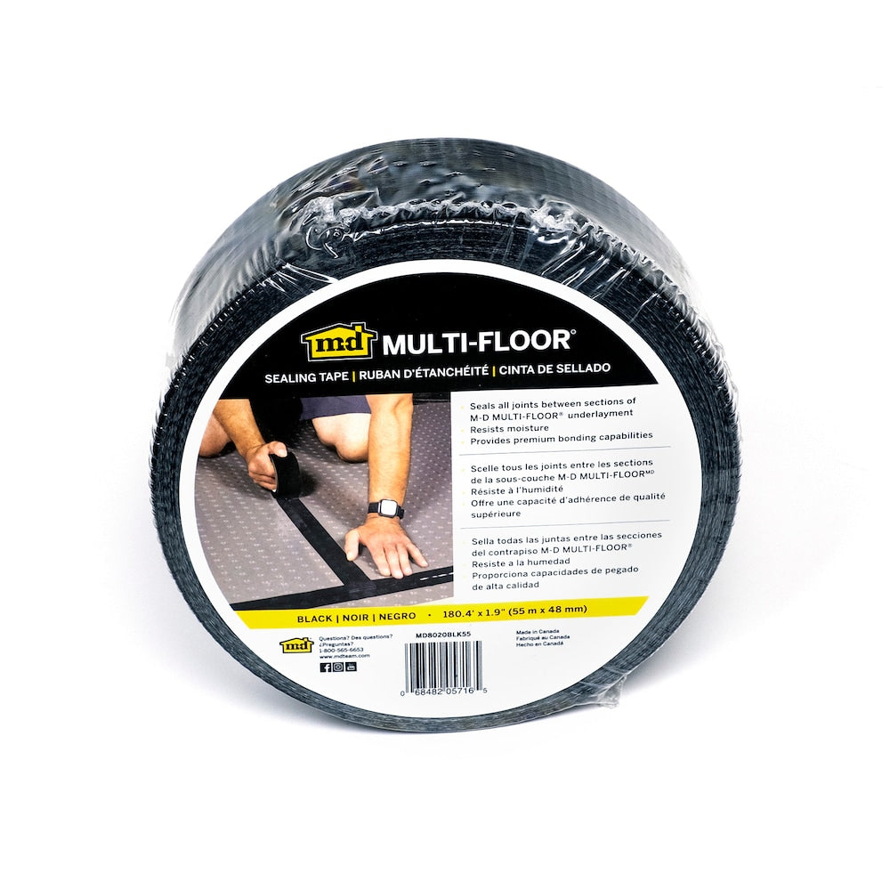M-D Multi-Floor Sealing Tape - Black - 180.4' (55 m) x 1.9" (48mm)