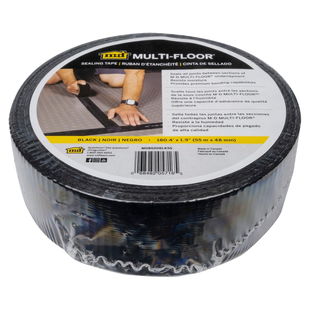M-D Multi-Floor Sealing Tape - Black - 180.4' (55 m) x 1.9" (48mm)