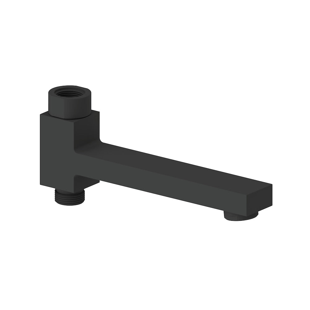 Square Bathtub Spout in Matte Black