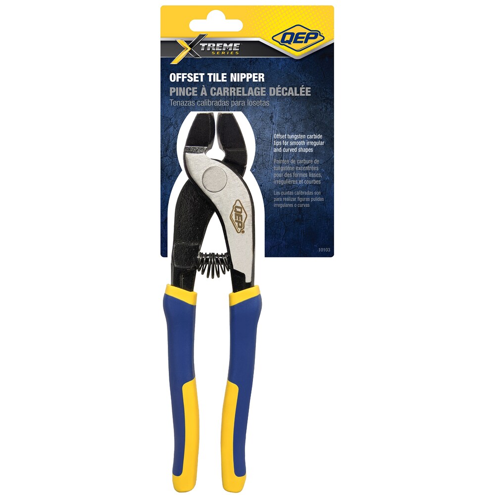 XTREME Series 8.25 in. Offset Tile Nipper with Tungsten Carbide Tips for Tile up to 5/16 in. Thick