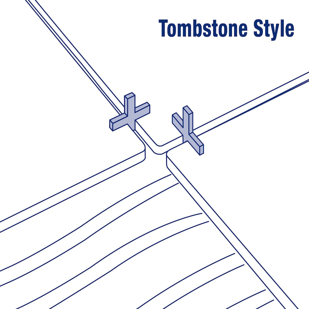 Espaceurs de carrelage de style dur sans rinçage de 1/16 po (paquet de 1 500)