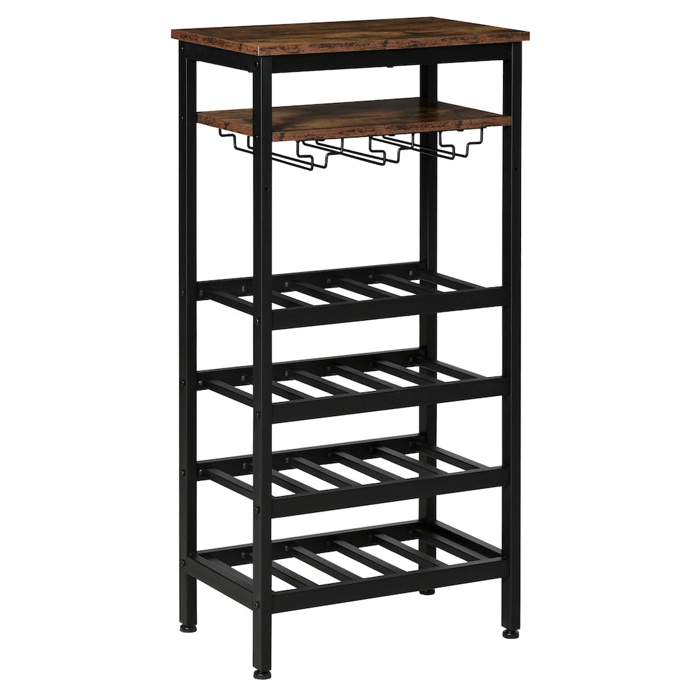 Freestanding Wine Rack, 20-bottle Wine Bar Cabinet, Barker's Rack