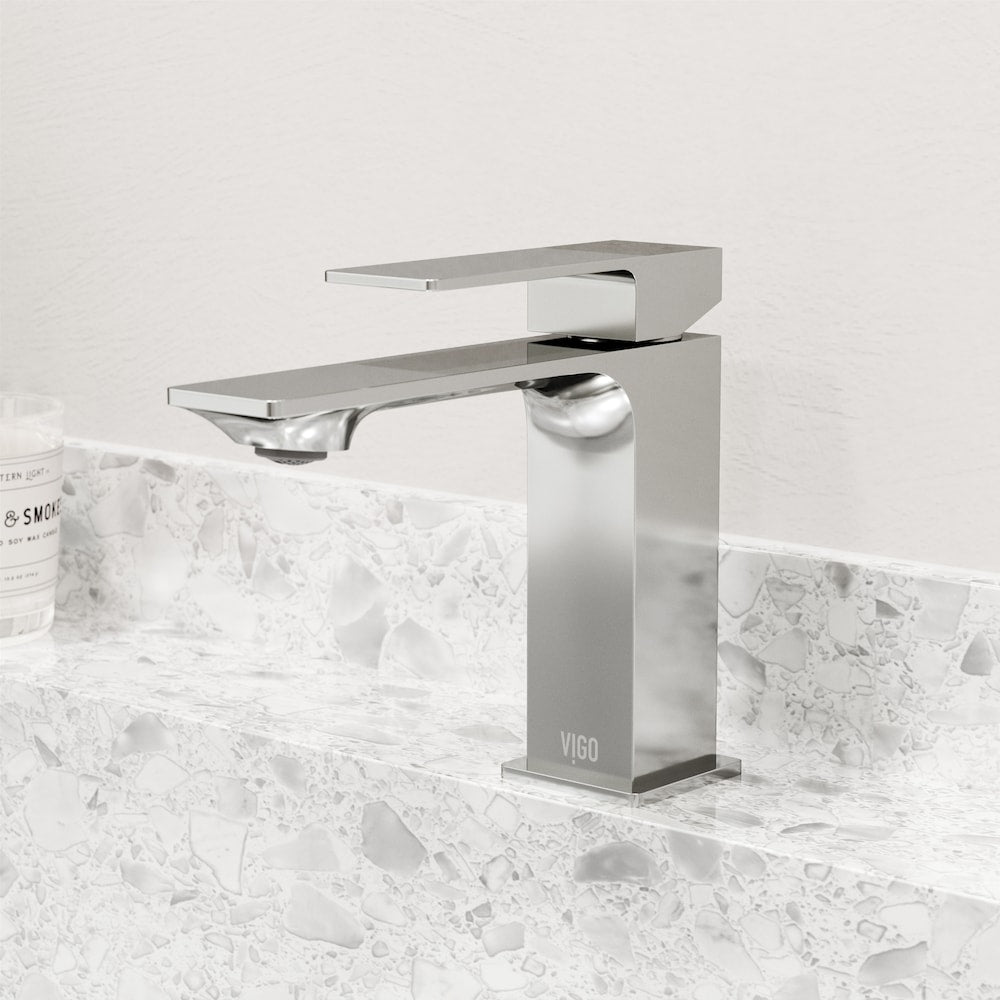 Dunn Single Hole Single-Handle Bathroom Faucet in Chrome