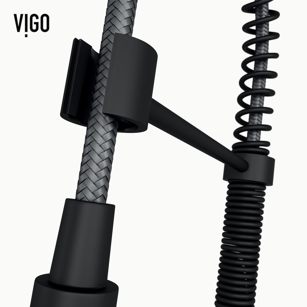 Edison Single-Handle Pull-Down Sprayer Kitchen Faucet with Soap Dispenser and Touchless Sensor in Matte Black