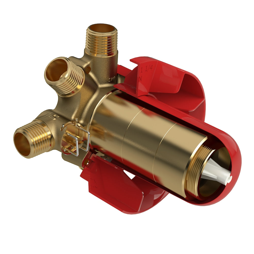3-way Type T/P (thermostatic/pressure balance) coaxial valve rough