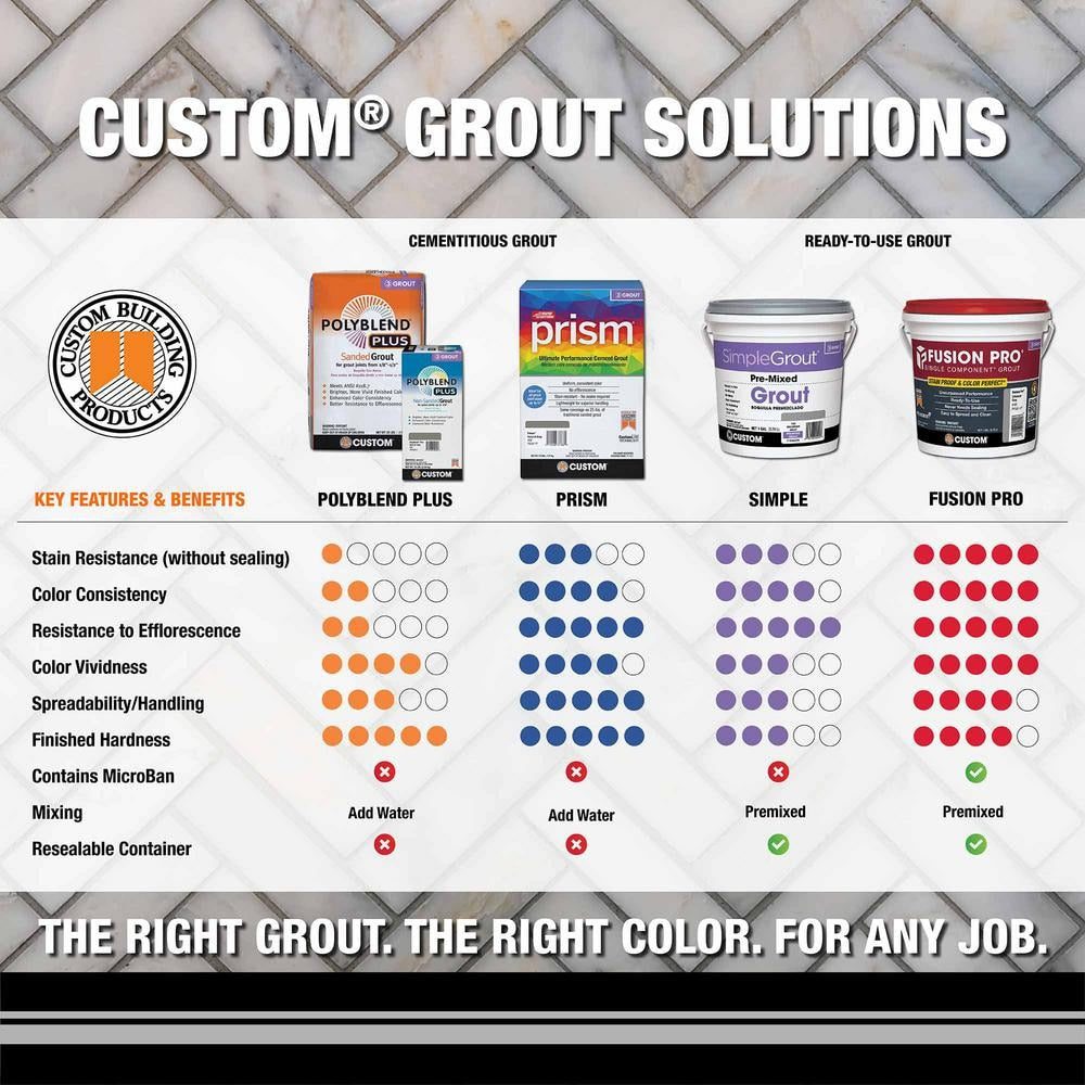 Fusion Pro 640 Arctic White 1 Gal. Single Component Grout