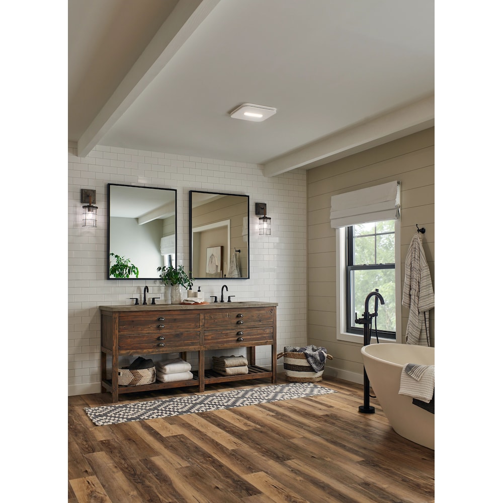80 CFM 0.7 Sones Bathroom Fan with Selectable CCT LED Light (for bathrooms up to 75 sq. ft.)