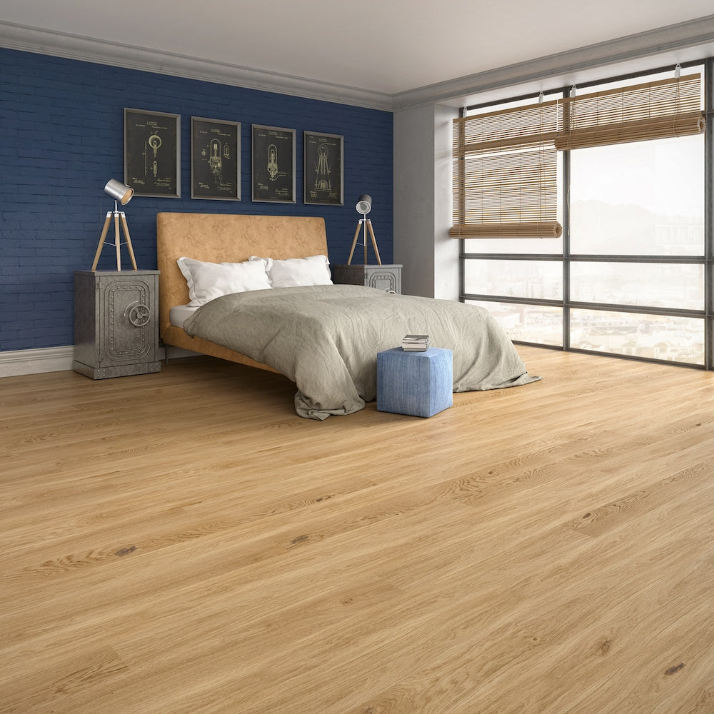 Wide Plank Square Edge 1/2 x 5.83-inch Mat Lacquer Engineered French Oak Hardwood 31.54 sq. ft./Case
