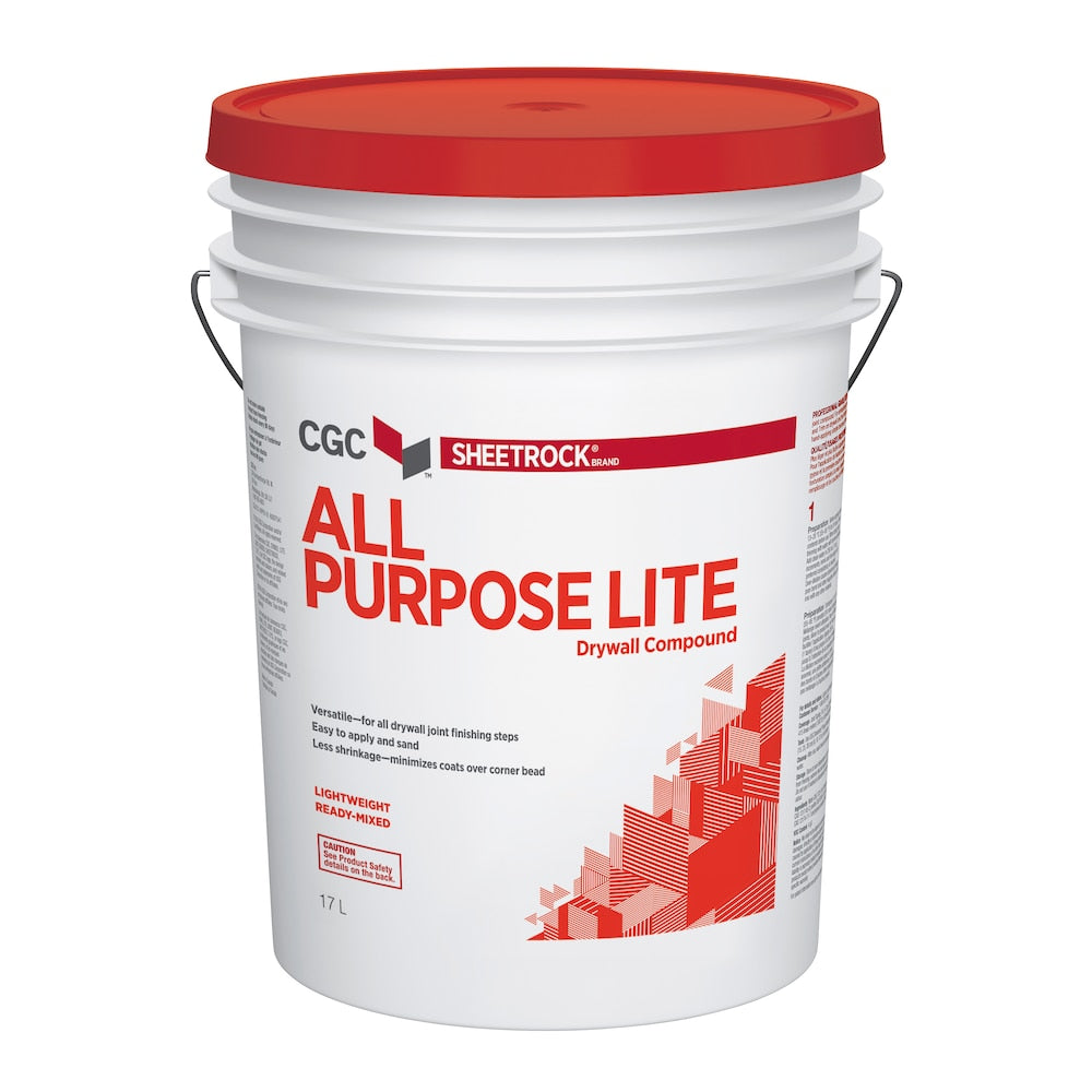 All Purpose-Lite Drywall Compound, Ready-Mixed, 17 L Pail