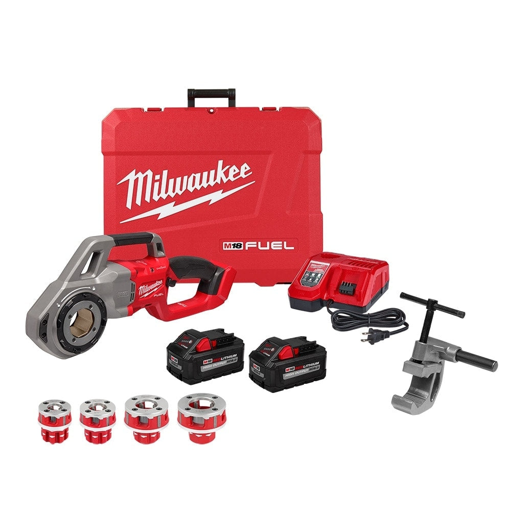 M18 FUEL ONE-KEY 18V Cordless Compact Pipe Threader w/ 1/2in-1-1/4in NPT Forged Aluminum Die Heads