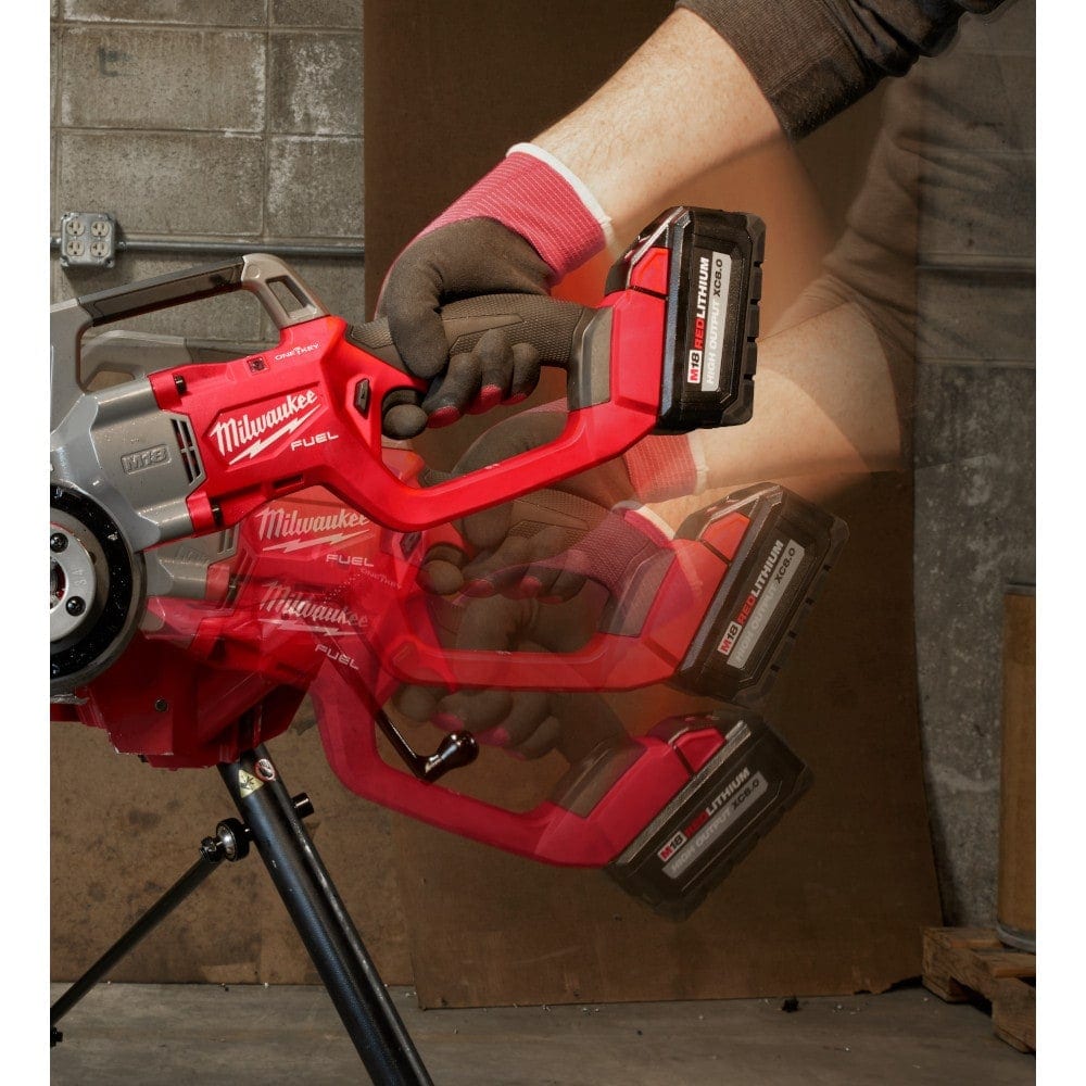 M18 FUEL ONE-KEY 18V Cordless Compact Pipe Threader w/ 1/2in-1-1/4in NPT Forged Aluminum Die Heads