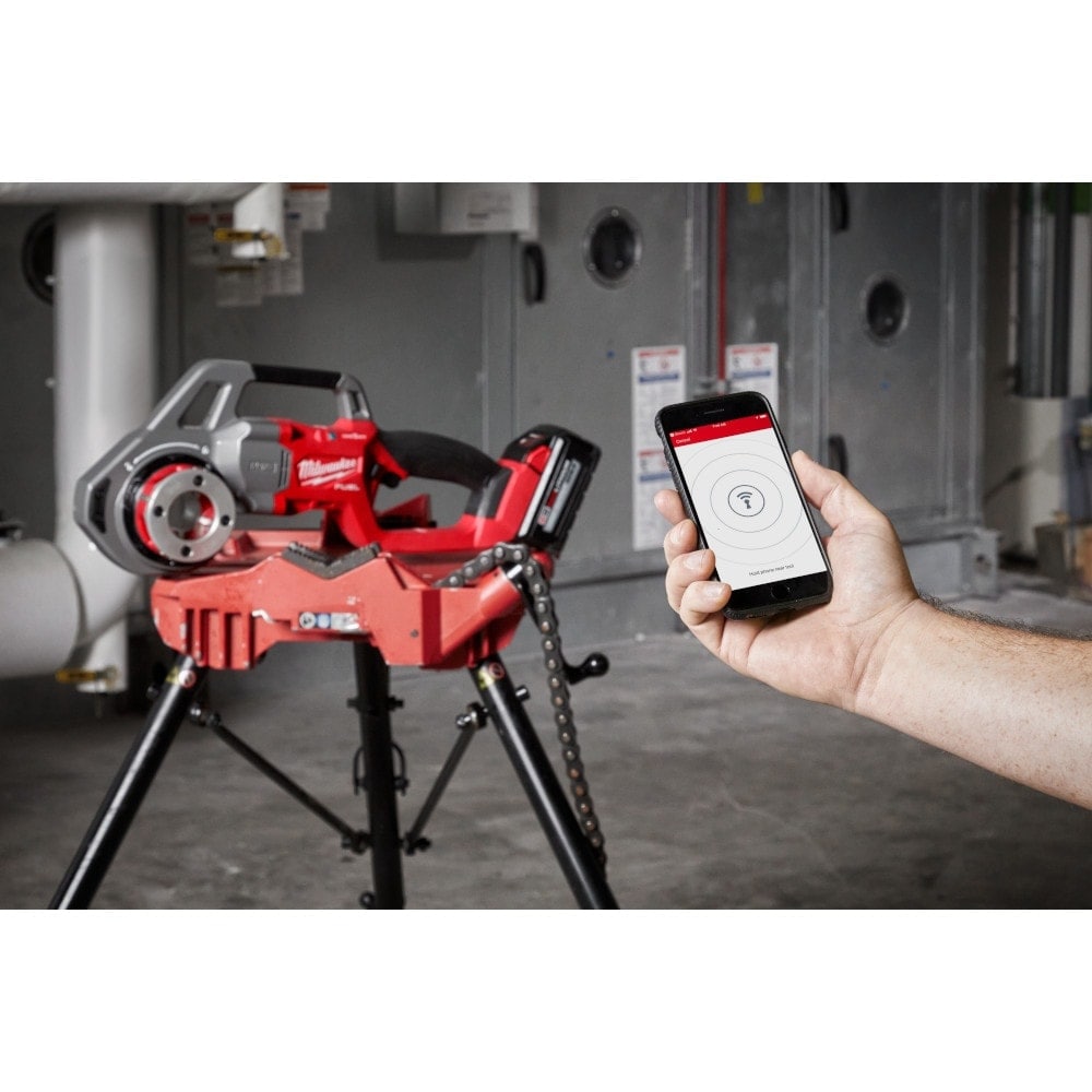 M18 FUEL ONE-KEY 18V Cordless Compact Pipe Threader w/ 1/2in-1-1/4in NPT Forged Aluminum Die Heads