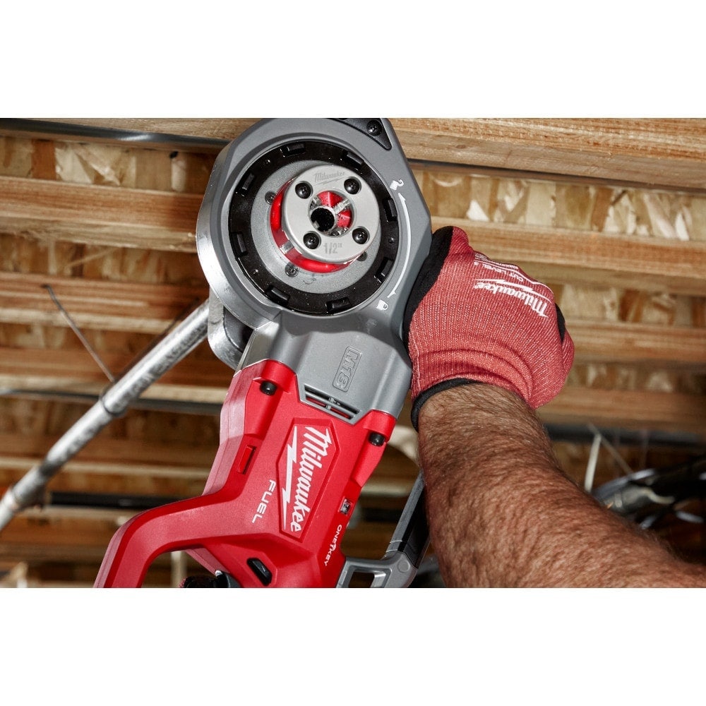 M18 FUEL ONE-KEY 18V Cordless Compact Pipe Threader w/ 1/2in-1-1/4in NPT Forged Aluminum Die Heads
