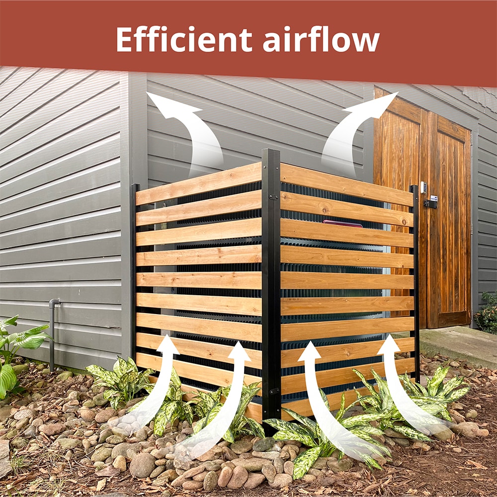 3.5ft H x 3ft W Charleston Wood Slat Screen Panels