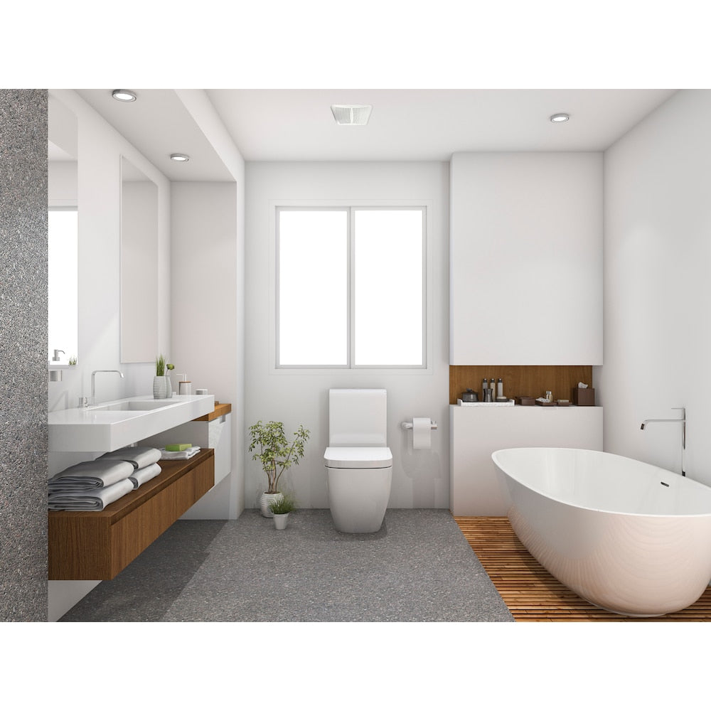 HushTone Switchable 3 Speed, 50/80/100 CFM Ceiling Bathroom Exhaust Fan with Humidity