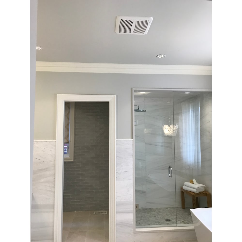 HushTone Switchable 3 Speed, 50/80/100 CFM Ceiling Bathroom Exhaust Fan with Humidity