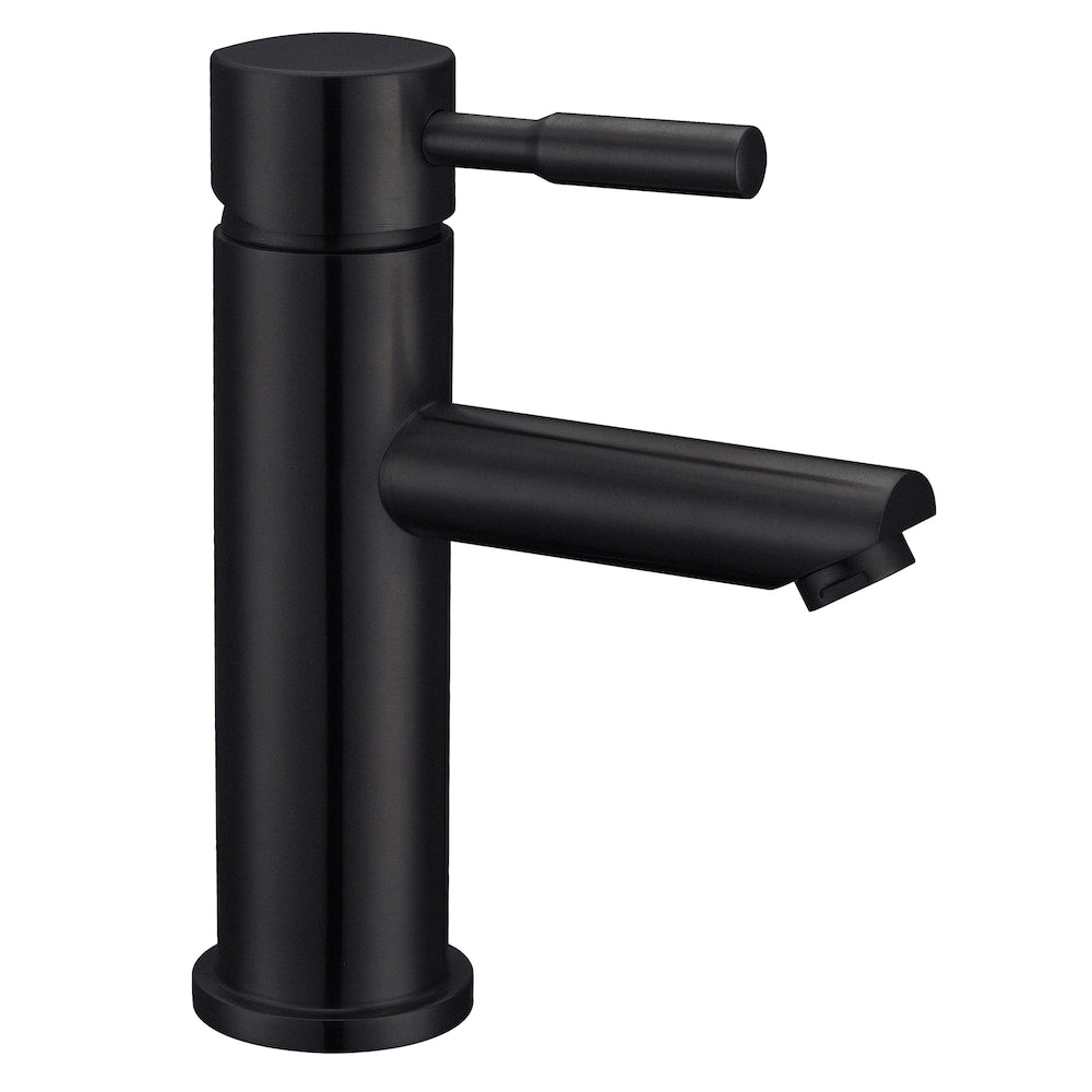 Single Hole Single-Handle Bathroom Faucet Deck Plate in Matte Black
