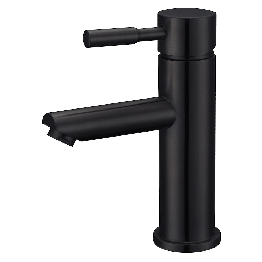 Single Hole Single-Handle Bathroom Faucet Deck Plate in Matte Black