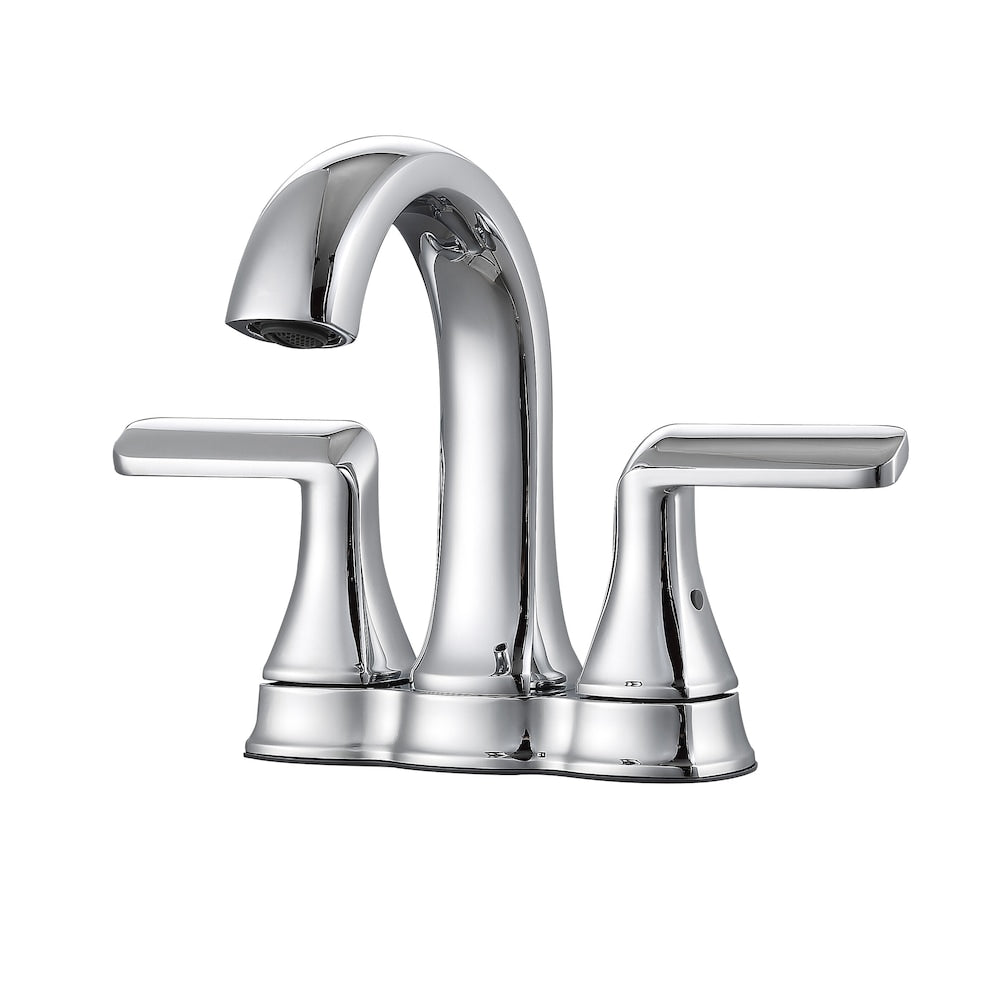 Arezzo 2-Hole Two Handle Deck Mount Bathroom Faucet in Chrome