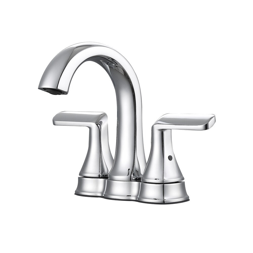 Arezzo 2-Hole Two Handle Deck Mount Bathroom Faucet in Chrome