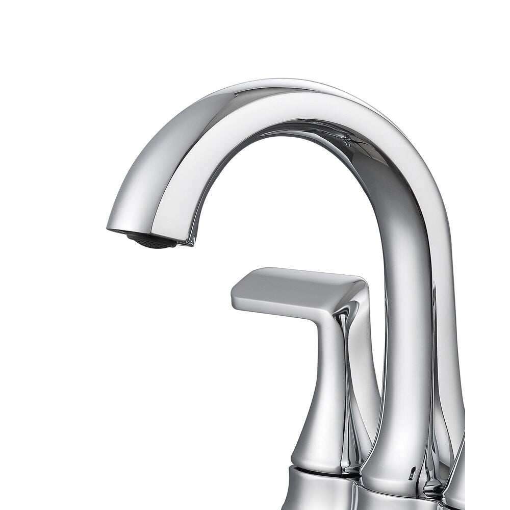 Arezzo 2-Hole Two Handle Deck Mount Bathroom Faucet in Chrome