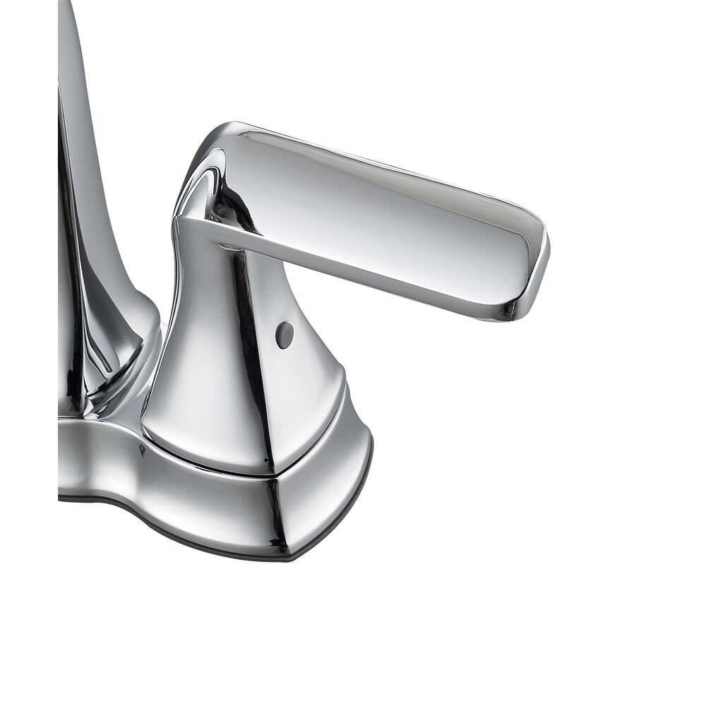 Arezzo 2-Hole Two Handle Deck Mount Bathroom Faucet in Chrome