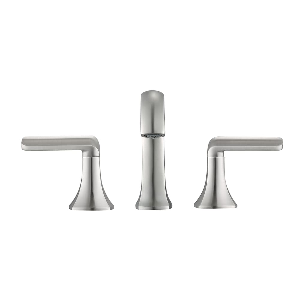Arezzo 3-Hole Two Handle Widespread Bathroom Faucet in Brushed Nickel
