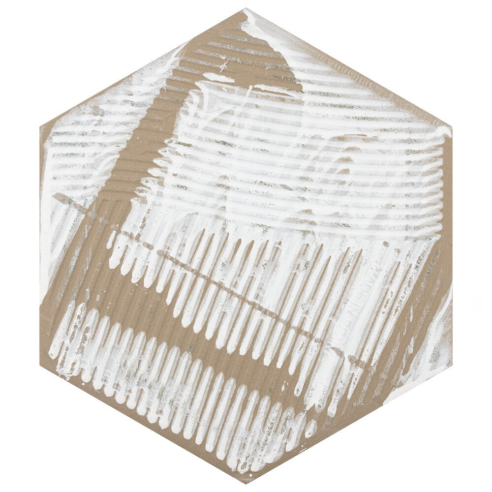 Sample - Aster Hex Azul 8-5/8 in. x 9-7/8 in. Porcelain Floor and Wall