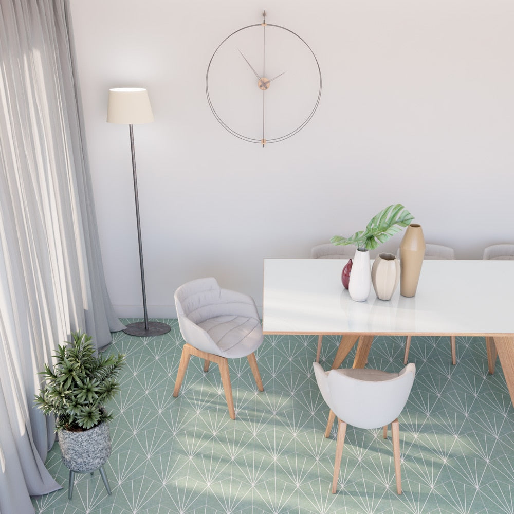 Sample - Aster Hex Verde 8-5/8 in. x 9-7/8 in. Porcelain Floor and Wall