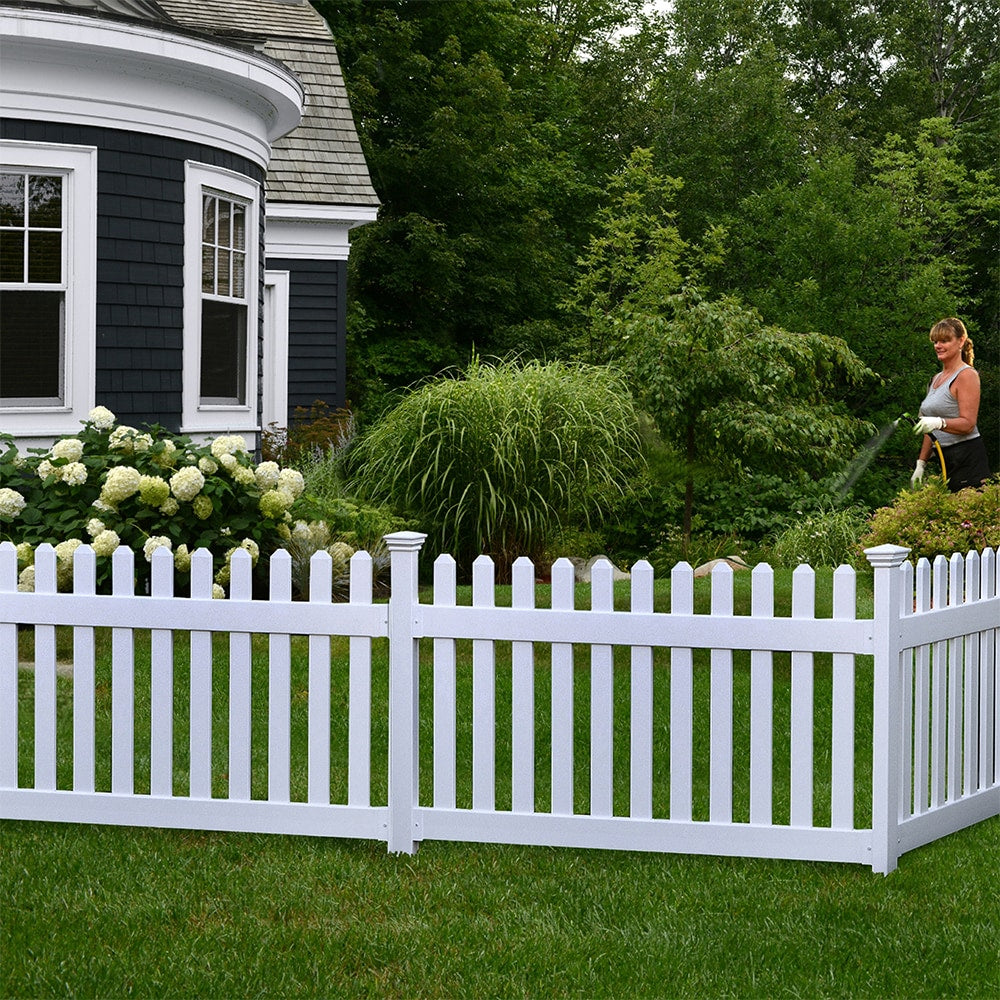 Newport 3.5-inch x 3.5-inch x 3.2ft Vinyl Finishing Post in White