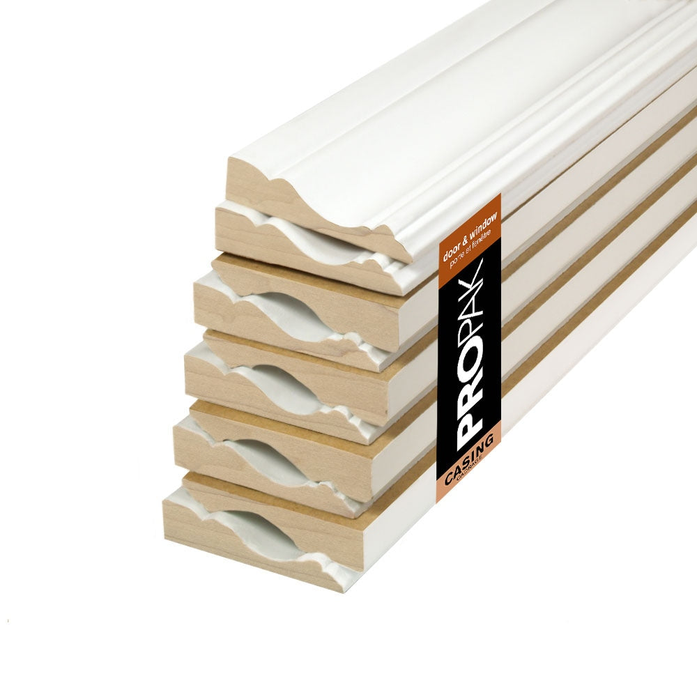 (10-Pack) 5/8-Inch x 2.1/2-Inch x 84-inch Primed Finger Joint Poplar Colonial Casing ValuPAK