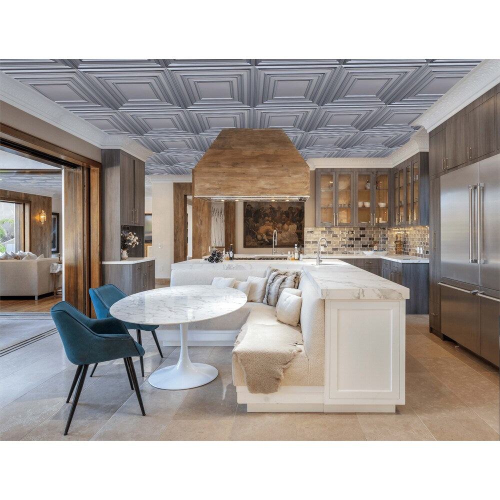 Falkirk Perth 2 ft. x 2 ft. Glue Up or Lay In Square Ceiling Panel in Pearl White (10-Pack)