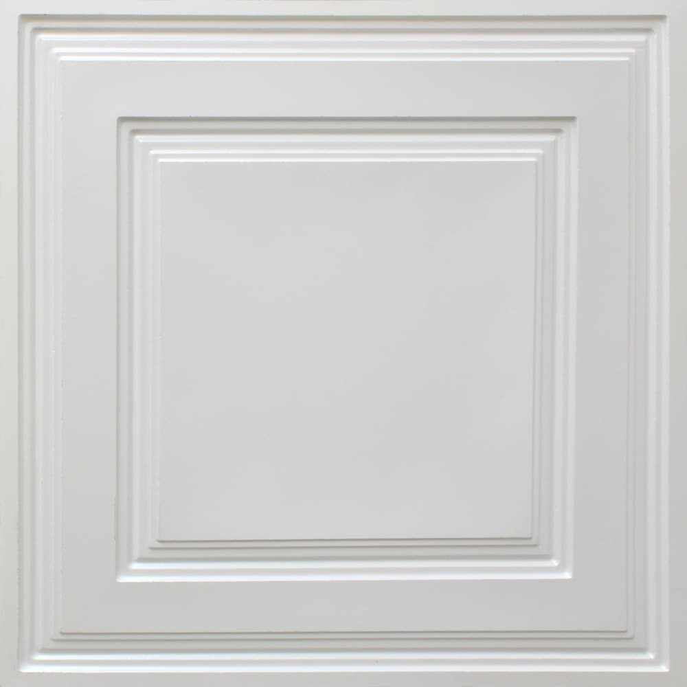 Falkirk Perth 2 ft. x 2 ft. Lay In Ceiling Panel in Pearl White (50-Pack)