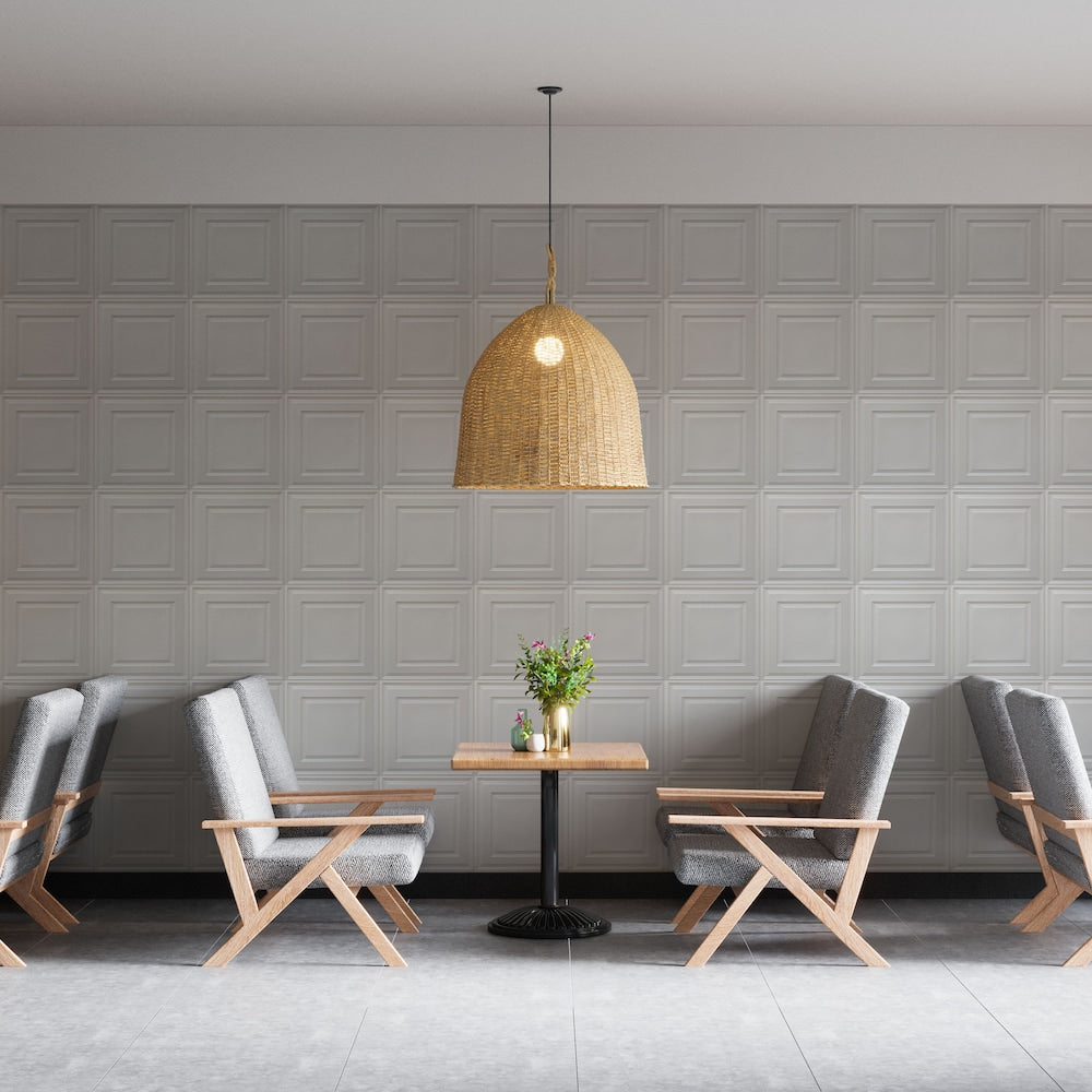 Falkirk Perth 2 ft. x 2 ft. Lay In Ceiling Panel in Pearl White (50-Pack)