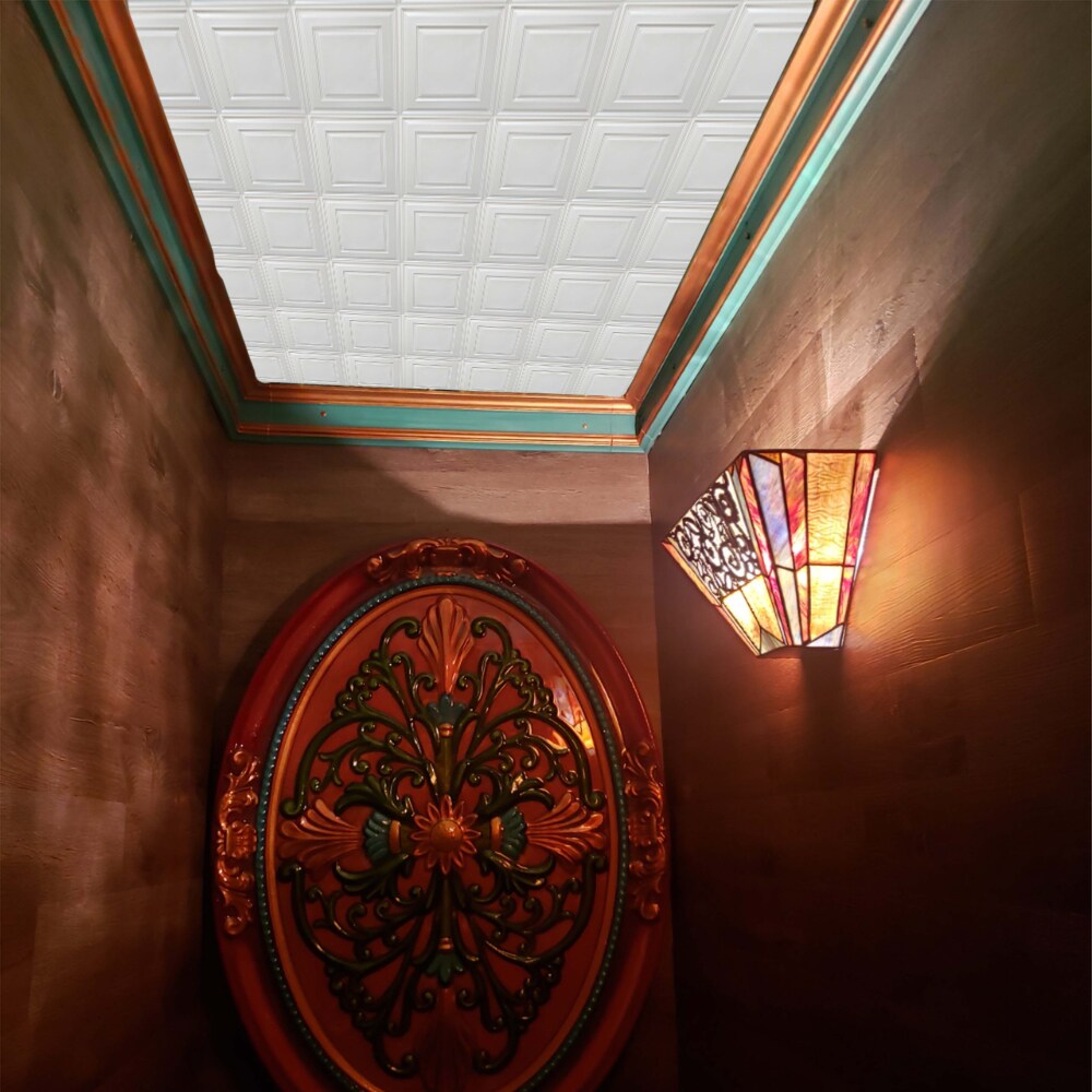 Falkirk Perth 2 ft. x 2 ft. Lay In Ceiling Panel in Pearl White (50-Pack)