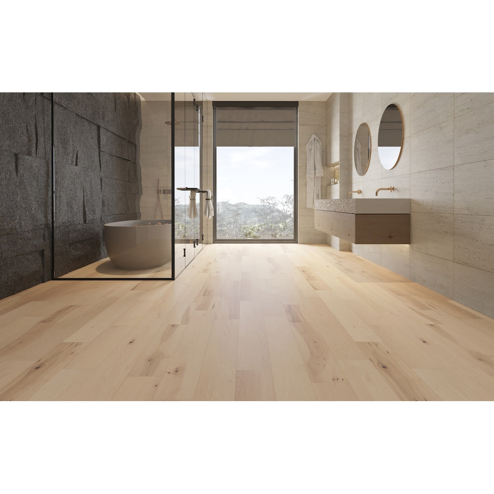 Morning Maple Random L x 6.5 in. W x 7mm Beige Interlocking Engineered Waterproof Hardwood Flooring (21.80 sq.ft./case)