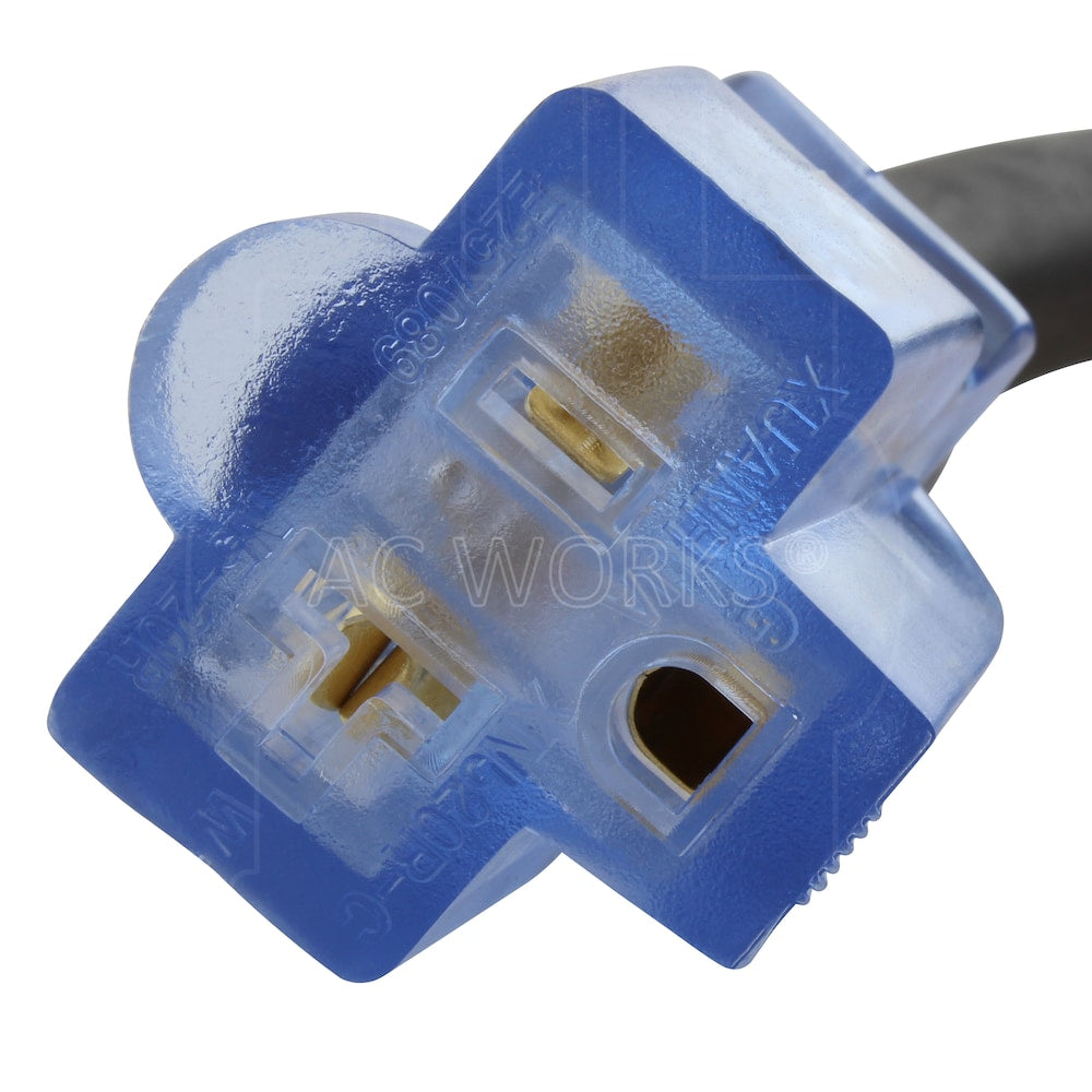 25ft SOOW 10 Gauge NEMA 5-15P to NEMA 5-20R 15/20A Super Duty Rubber Extension Cord
