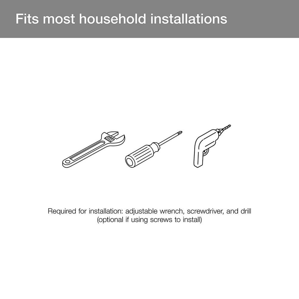 Ensemble combiné 3 en 1 de pomme de douche, pomme de douche à effet pluie et barre de douche à main Windet, montage mural simple en noir mat