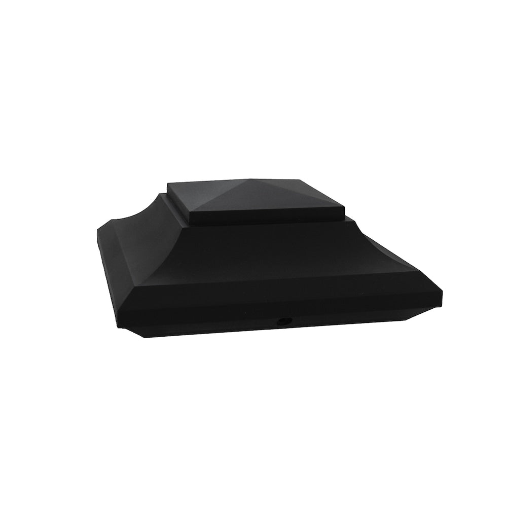 Capuchon de poteau pyramidal en plastique de 6 po x 6 po