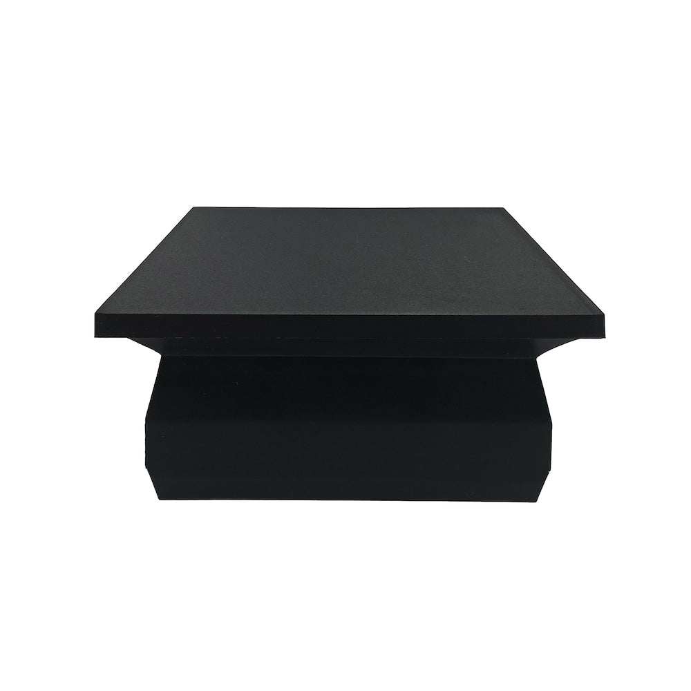 4" x 4" Plastic Pyramid Post Cap Black
