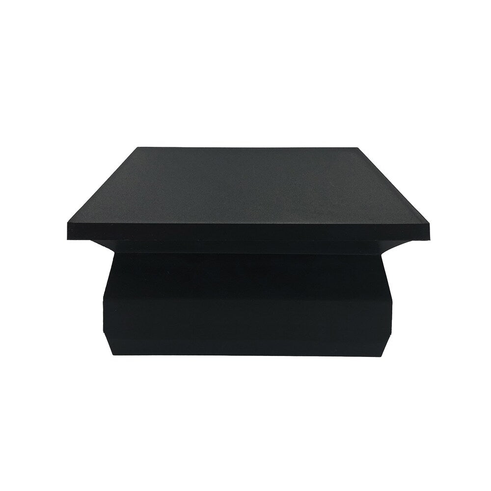 4" x 4" Plastic Pyramid Post Cap Black